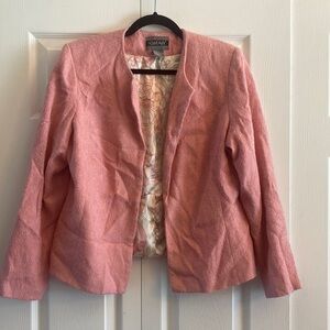 Nouveaux light pink open career jacket Barbie pink size 12